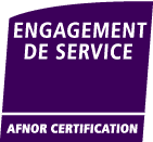 Logo Afnor certification engagement de service 